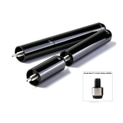 Cue Extension, Cuetec Duo Extensions, incl. adapter, metallic-black