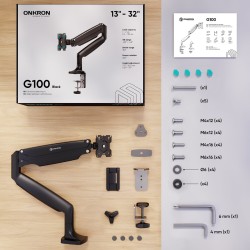 ONKRON G100-B monitor mount...