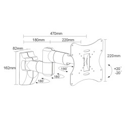 TV Wall Mount Bracket LCD...