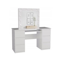 KUBA desk set, white matt + MARINA mirror