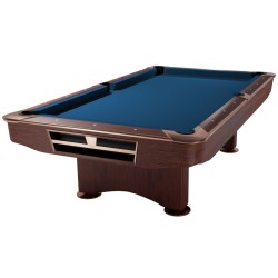 Billiard Table, Pool, Competition II, 9 ft., Mahogany, Club Cloth royal blue