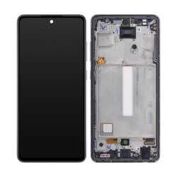 LCD ekraan Samsung A525 A52 4G/A526 A52 5G puuteekraani ja raamiga originaal Awesome Black (service pack)