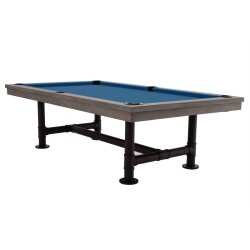 Billiard Table, Pool, Rasson Bedford, grey, 7 ft., Simonis 860 royal blue