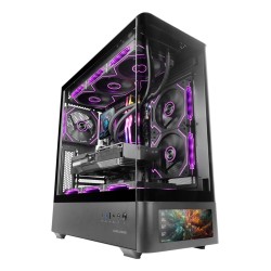 Mars Gaming MCLCDPRO computer case Midi Tower Black