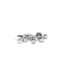 ELLE Home – Stainless Steel Cookware Set ECCS200416A, 16 Pieces