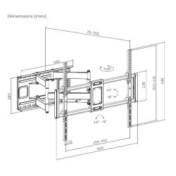Gembird WM-120ST-01 TV...