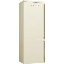 Külmik Smeg Colonial, 195 cm, 344/137 l, 41 dB, elektrooniline juhtimine, vasak, kreem/messing
