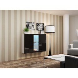 Cama Sideboard VIGO 90/120/38 white/black glossy