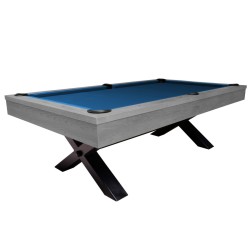 Billiard Table, Pool, Xray, 8 ft., Grey, Simonis 860 royal blue