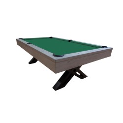 Billiard Table, Pool, Xcon, 8 ft., Grey Oak, display piece, 8 ft., Club Cloth yellow green