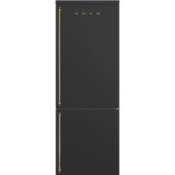 Külmik Smeg Colonial, 195 cm, 344/137 l, 36 dB, elektrooniline juhtimine, NoForst, parem, antratsiit/messing
