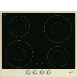 Pliidiplaat Smeg Cortina, 4 x induktsioon, 60 cm, kreem raam