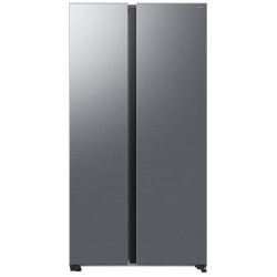 Külmik Side-by-side Samsung, 178 cm, 420/239 l, 36 dB, elektrooniline juhtimine, NoFrost, hõbedane