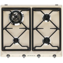 Gaasiplaat Smeg, Victoria, 4 x põletit, 60 cm, kreem