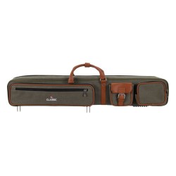 Cue Soft Case, Classic Pocketstyle, Green-Brown, 3/5, 85 cm