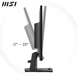 MSI Pro MP245G 24 Inch Monitor, FHD (1920 x 1080), 100Hz, IPS, 1ms, 1x HDMI 1.4b, 1x DP 1.2a output, 1x D-Sub(VGA), Built-in Spe