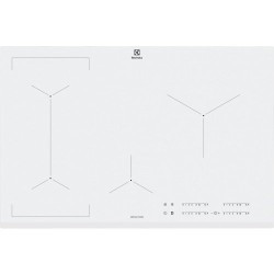 Pliidiplaat Electrolux, 4 x induktsioon, 78 cm, valge, faasitud esiserv