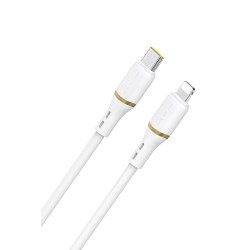 Laadimisjuhe Dudao L25X USB-C to Lightning 30W 1.0m valge