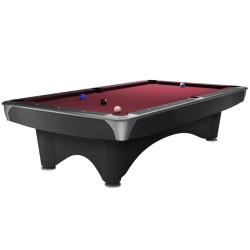 Billiard Table, Pool, Dynamic III, 9 ft., Grey, Simonis 860 burgundy