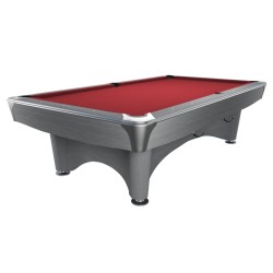 Billiard Table, Pool, Dynamic IV, 9 ft., Light Grey, Simonis 760 red