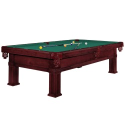 Billiard Table Dynamic Bern, mahogany, Pool, 8 ft, Simonis 860 yellow green