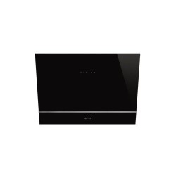 Õhupuhastaja Smeg Linea, seina, 80 cm, 666 m3/h, 58 dB, must klaas