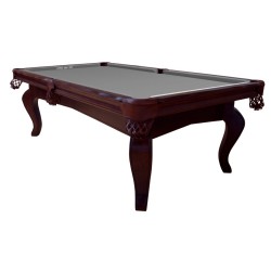 Billiard Table, Pool, Salem, 8 ft., walnut, Club Cloth grey