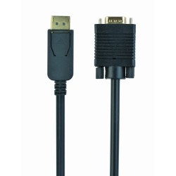 Gembird CCP-DPM-VGAM-6 video cable adapter 1.8 m VGA (D-Sub) DisplayPort Black