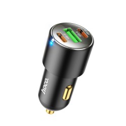 Autolaadija Hoco NZ6 PD45W 2xType-C/1xUSB-A must