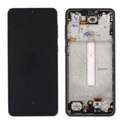 LCD ekraan Samsung A336 A33 5G puuteekraani ja raamiga originaal Awesome Black (service pack)