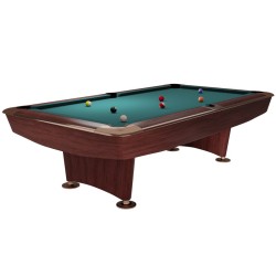 Billiard Table Dynamic II, 9 ft, brown, Pool, Simonis 760 blue green