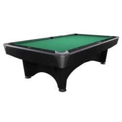 Billiard Table, Pool, Dynamic IV, 9 ft., Matt Black, Simonis 860 yellow green