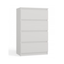 M4/60 MALWA CHEST OF DRAWERS 4 DRAWERS WHITE