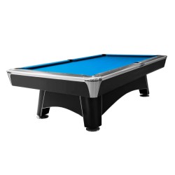 Billiard Table, Pool, Hurricane, 9 ft., Matt-Black, Simonis 760 royal blue