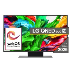 TV Set|LG|43"|4K/Smart|3840x2160|Wireless LAN|Bluetooth|webOS|Black|43QNED86A3C