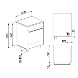 Elektripliit Smeg, 4x...