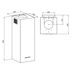 MAAN Ponza W 830 hood white