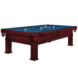 Billiard Table Dynamic Bern, mahogany, Pool, 8 ft, Simonis 860 royal blue