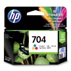 HP 704 Tri-color Original...