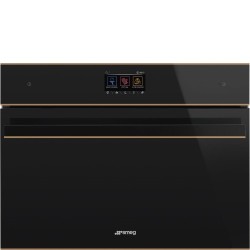 Kompakt mikro-kombiahi Smeg Dolce Stil Novo, aurupuhastus, 40 l, must/vask