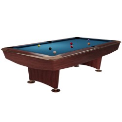 Billiard Table Dynamic II, 9 ft, brown, Pool, Simonis 860 electric blue