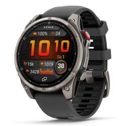 Garmin fēnix 8 Pro 3.56 cm (1.4") AMOLED 47 mm Digital 454 x 454 pixels Touchscreen Graphite, Titanium Wi-Fi GPS (satellite)
