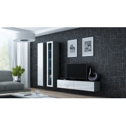 Cama TV stand VIGO 140 30/140/40 grey/white gloss