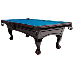 Billiard Table, Pool, Dover, 8 ft., Black, Simonis 860 tournament blue