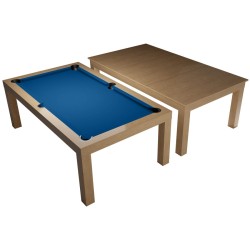 Pool Table / Dining Table, Diner, oak, Pool, 6 ft., Club Cloth royal blue