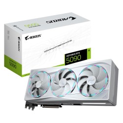 GIGABYTE AORUS GeForce RTX 5090 STEALTH ICE 32G Graphics Card - 32GB GDDR7, 512bit, PCI-E 5.0, 2655MHz Core Clock, 3 x DP 2.1a, 