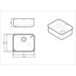 Valamu Smeg Alba, 50 cm,...