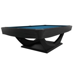 Billiard Table, Pool, Dynamic Axion, 9 ft., Black Edition, Simonis 860 electric blue