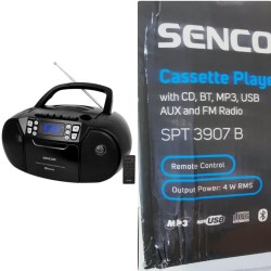 Sencor SPT 3907 B CASSETTE PLAYER WITH CD,FM,Bluetooth (Damaged packaging)