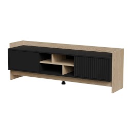 Cama RTV PORTO 2D cabinet 150x38x50 oak/black